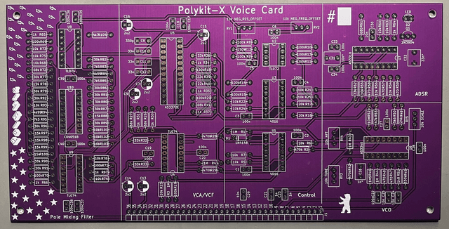  Analog Voice Card for a Polyphonic Synthesizer PCB