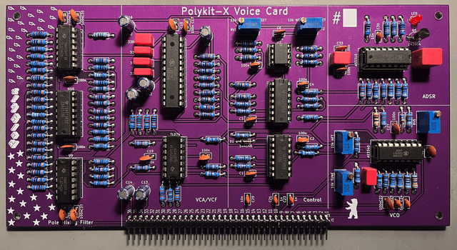  Analog Voice Card for a Polyphonic Synthesizer PCB