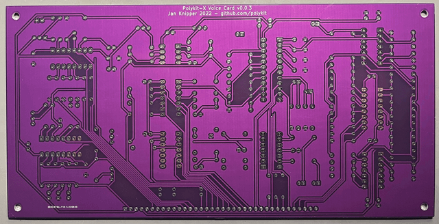  Analog Voice Card for a Polyphonic Synthesizer PCB