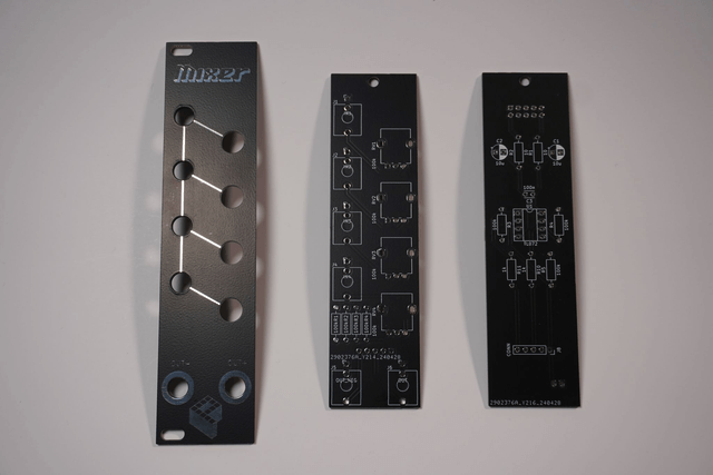 Eurorack Mixer Module DIY Kit/PCB 4-Channel Inverted