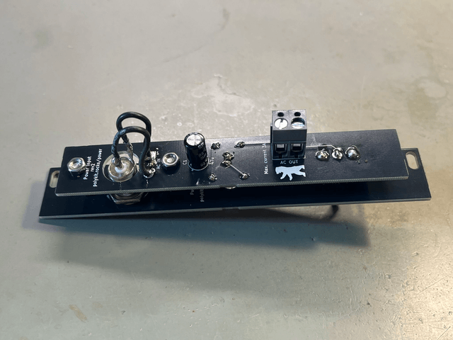 Eurorack Power Inlet 12V AC Switch LED PCB/Kit Modular Synthesizer