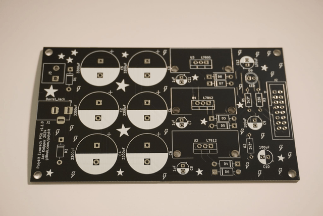  Eurorack Power Supply DIY Kit/PCB +12V/-12V/+5V