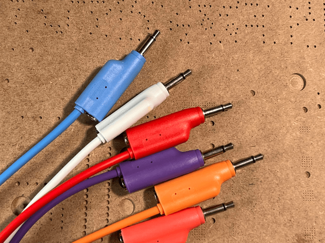 Eurorack Stackable Patch Cable 3.5mm Mono 20cm/30cm/60cm